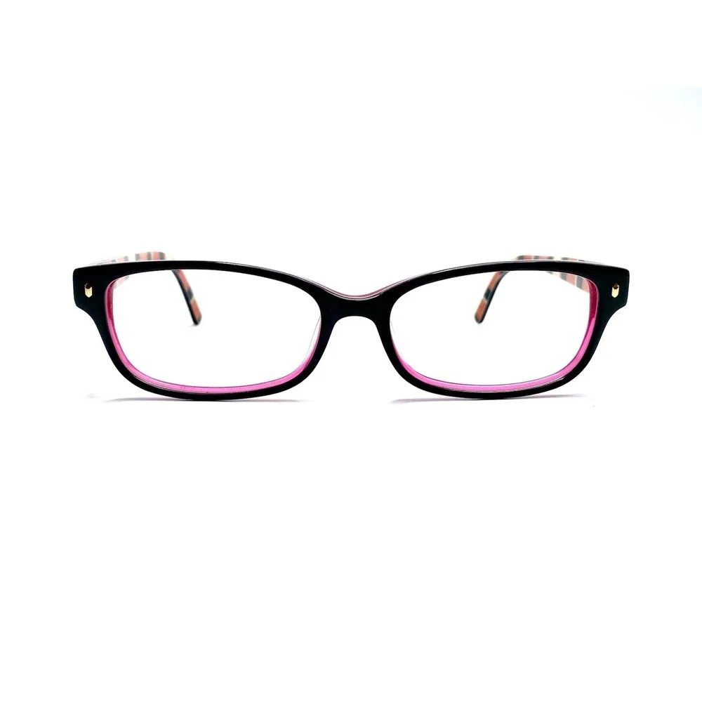 Kate Spade Black Clear Pink Cat Eye Rectangular Glasses Lucyann 0X78 53 16 135